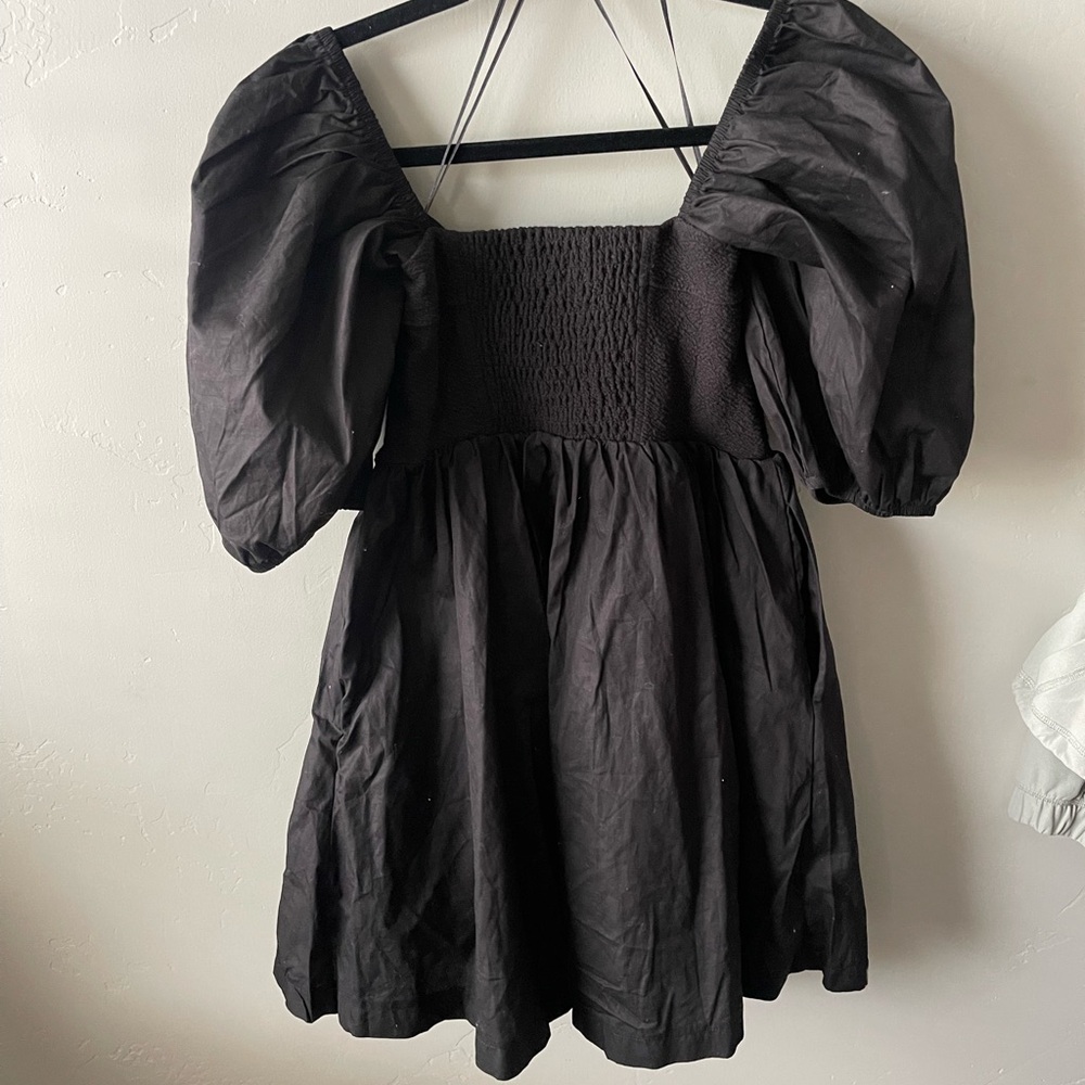 NWT Maeve by Anthropologie Puff-Sleeved Sweetheart Mini Dress - Picture 13 of 13